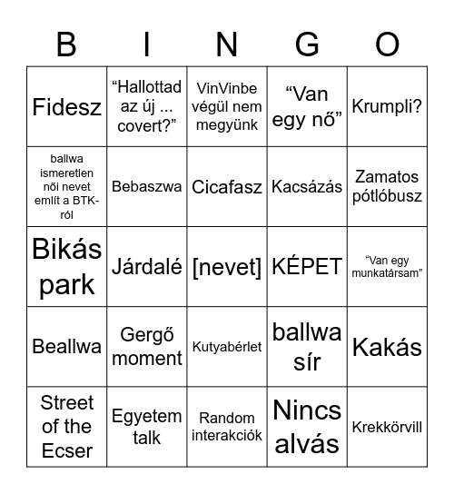 Kikafax Bingo Card