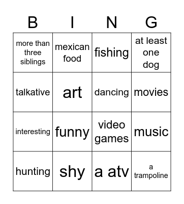Shayla Diaz Bingo Card