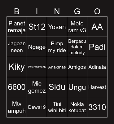 Sungjin3tp Bingo Card