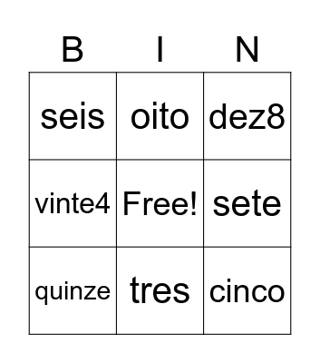 Bingo: mmc e mdc Bingo Card