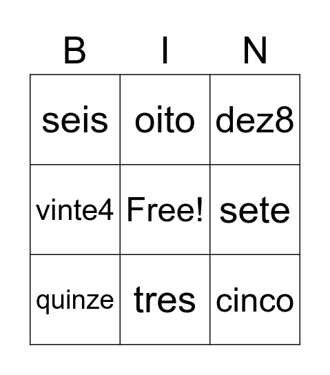 Bingo: mmc e mdc Bingo Card