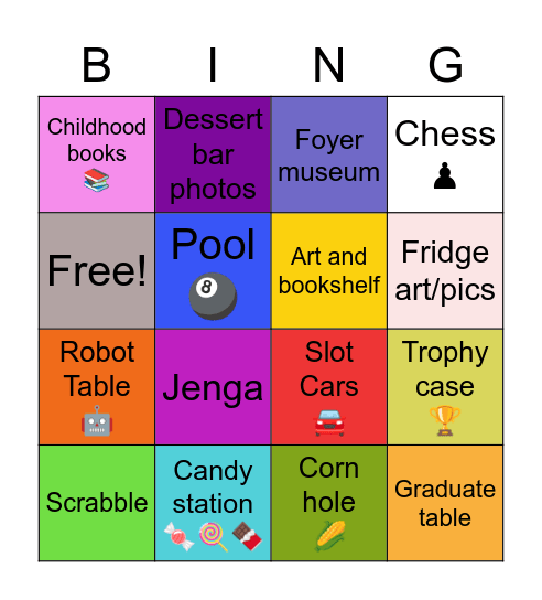 🥳Vincent’s party Bingo Card