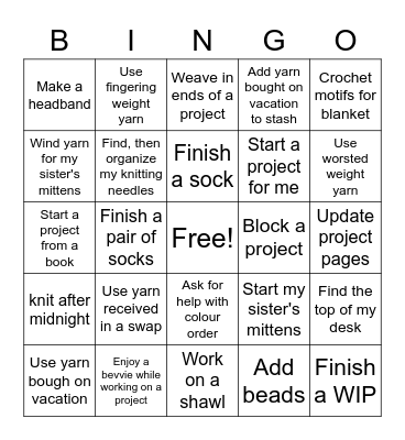 KYS August 2022 Bingo Card