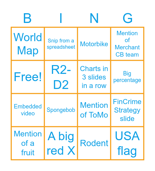 DCB Leads Offsite Bingo Card