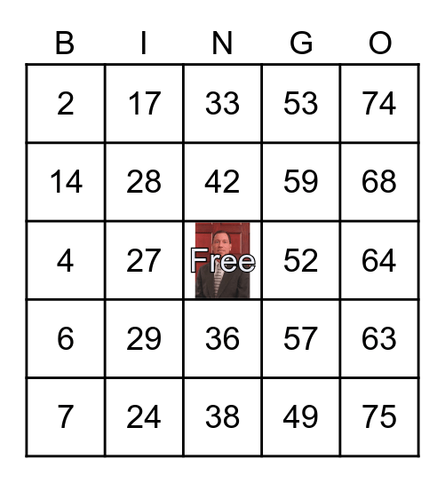 Colorado XC Bingo Card