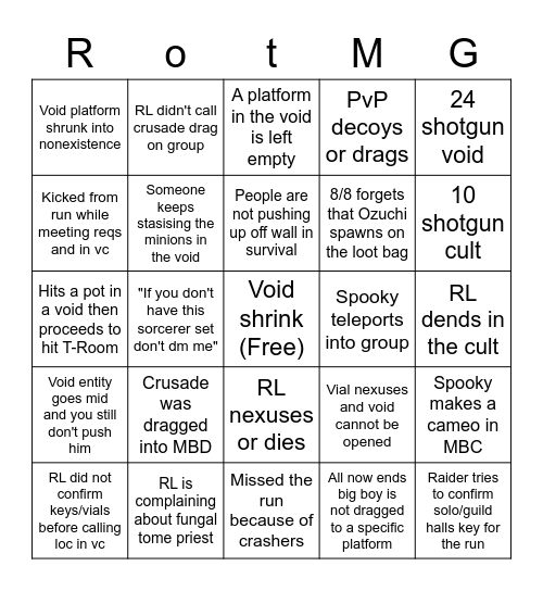 Pubhalls Bingo Card