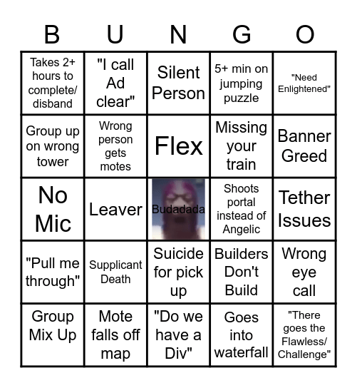 Garden Bungo Bingo Card