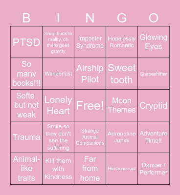Pim Bingo Card