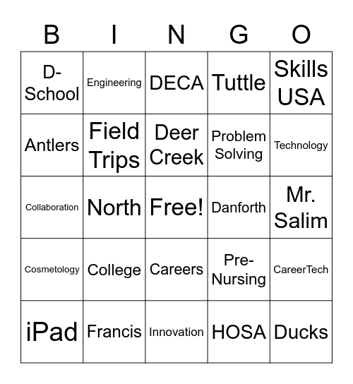 Welcome to FT! Bingo Card