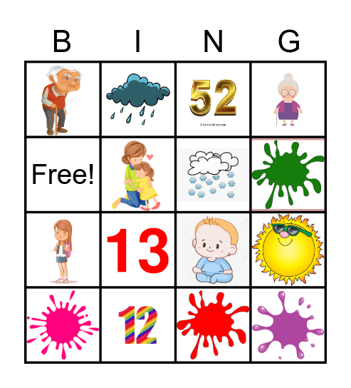 ENGLISH FEST Bingo Card