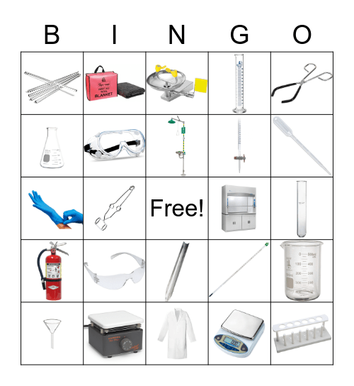 Safety and Equipment BINGO Card