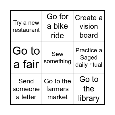 (Bonus Bingo) Bingo Card