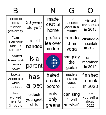 Competitor Analytics Bingo Card