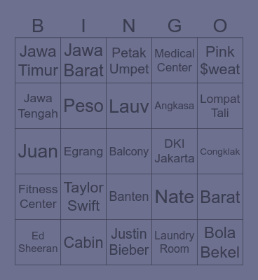 ANGKASA Bingo Card