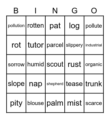 Core U23 Bingo Card