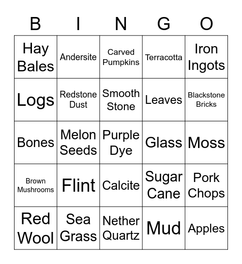 The 64 Bingo Card