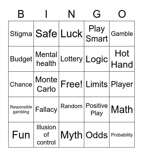 RG Bingo Card