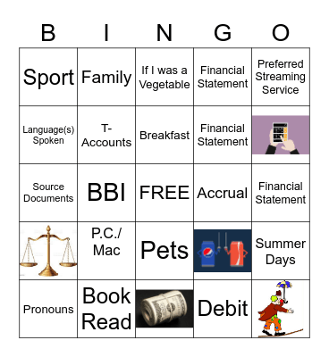 Accounting is for SMART Assets Bingo Card