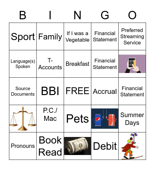 Accounting is for SMART Assets Bingo Card