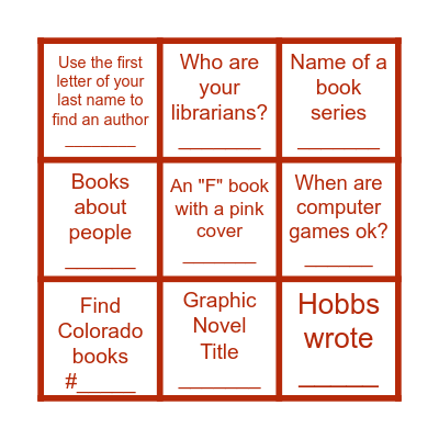 CIMS LMC BINGO Card