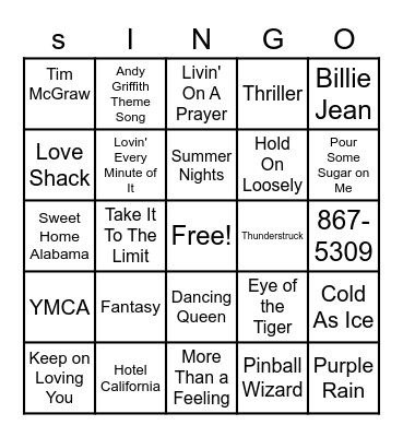 Game Nite Bingo Card