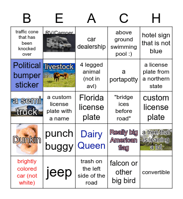 Car bingo - 2022 august edition Bingo Card