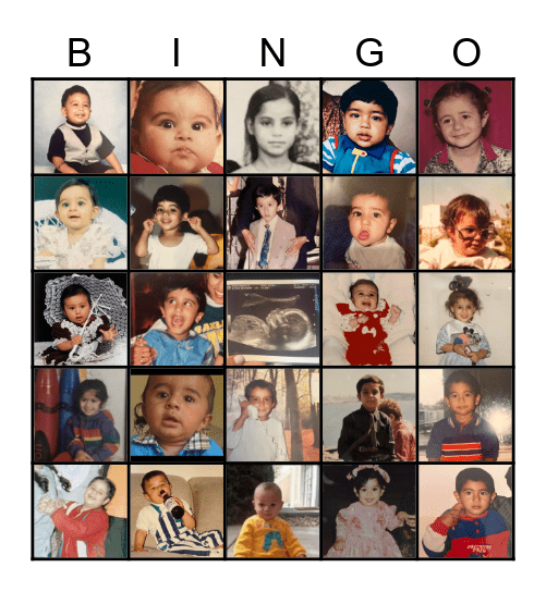 VICTOREE BABY SHOWER     (winning patterns: 5 in a row, X, four corners, blackout) Bingo Card