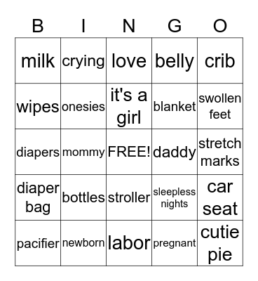 Briana Breshae is Coming Bingo Card