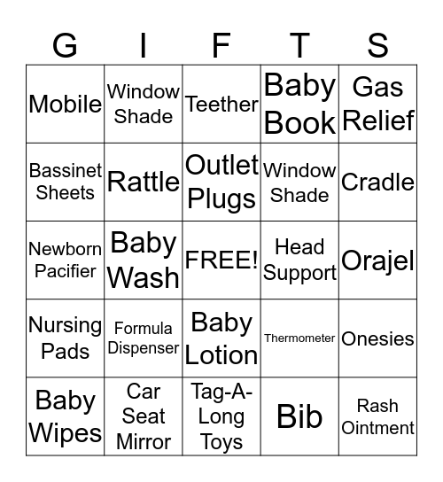 Baby Laurel and Mommy Bingo Card