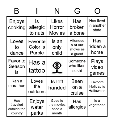Beers & Cheers Bingo Card