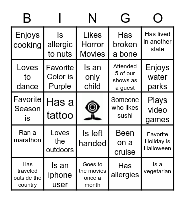 Beers & Cheers Bingo Card