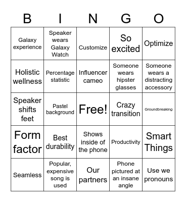 Unpacked 2022 Bingo Card