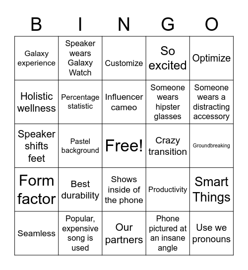 Unpacked 2022 Bingo Card