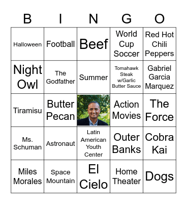 Jose Bingo! Bingo Card