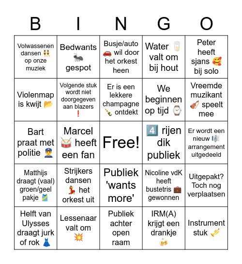 🎺 Ulysses 🎻Bingo 🎱 2022 🏆 Bingo Card