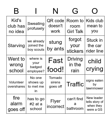 Recruitment Season Bingo! Bingo Card