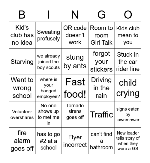 Recruitment Season Bingo! Bingo Card