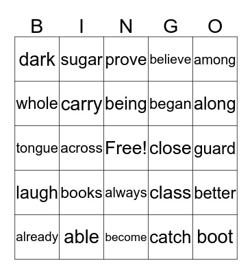 25-49 "C" Bingo Card