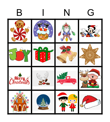 Christmas Bingo Card