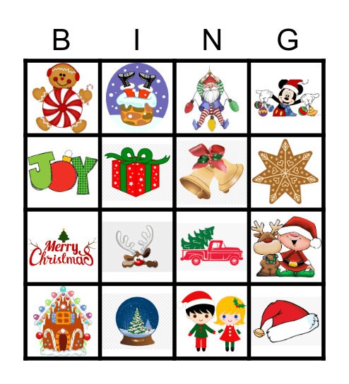 Christmas Bingo Card