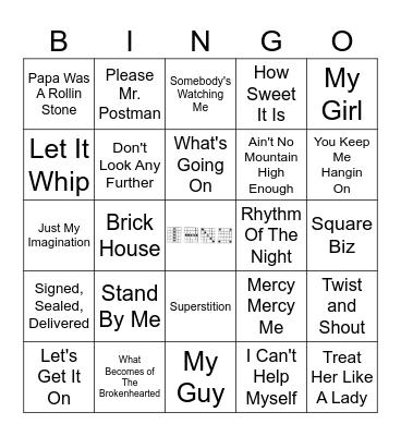 Motown Feeling! Bingo Card