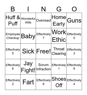 Señor Bingo Card