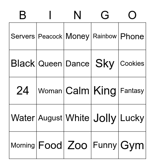 The 45th Bingo Card