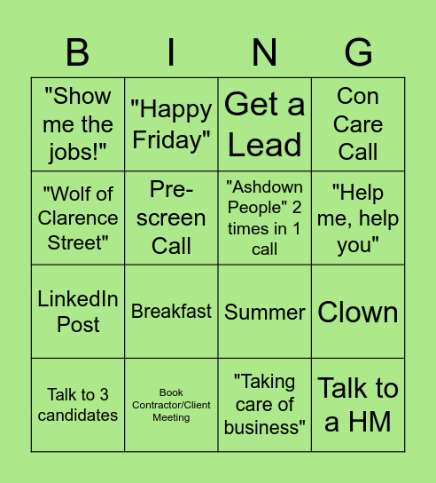 Ashdown BD Bingo Card