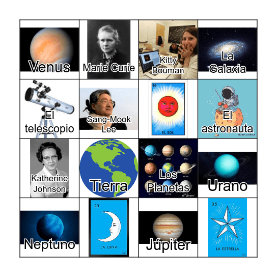 Science LOTERIA Bingo Card