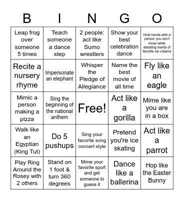 CONFUSION  Bingo Card