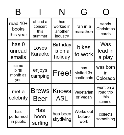 Columbian Teacher Bingo Card