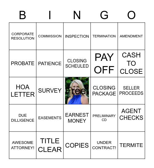 SMOOTH CLOSING BINGO Card