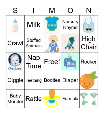 BB Simon Bingo 2 Bingo Card