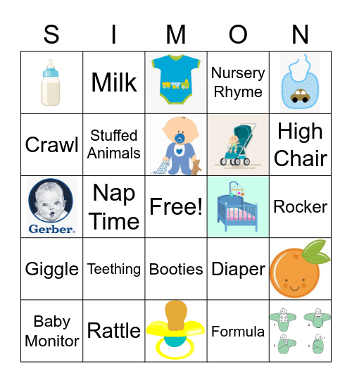 BB Simon Bingo 2 Bingo Card